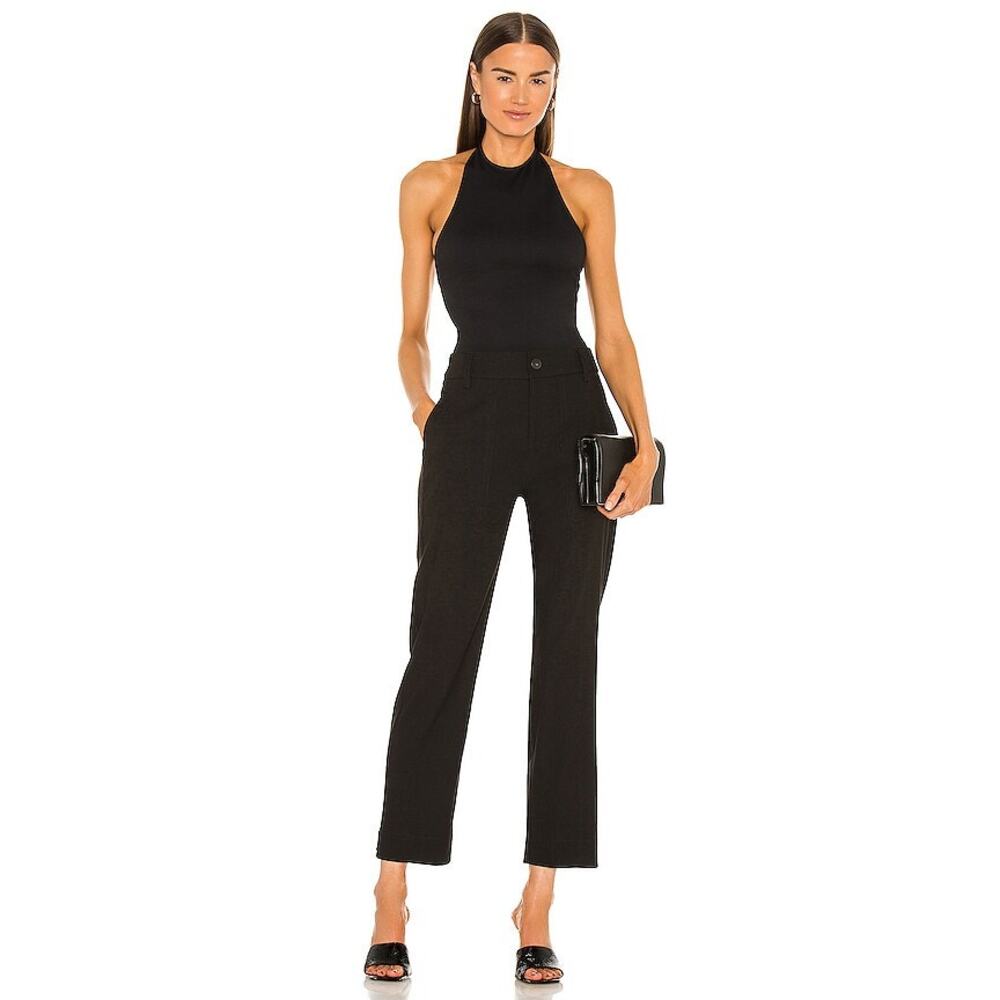 Vince Cropped Utility Pants Size 4 Black NEW Relaxed Fit $275